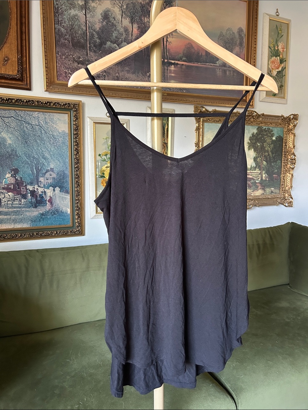 NWT- Z Supply Black Lightweight Spaghetti Strap Camisole